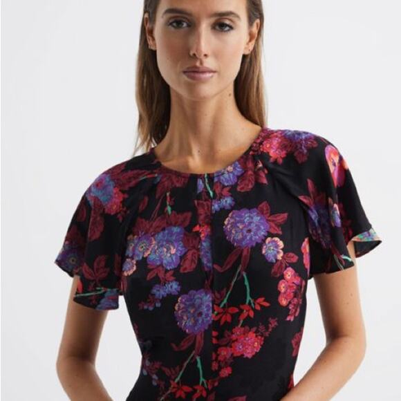 Reiss Leni Floral Midi Dress - Picture 4 of 8